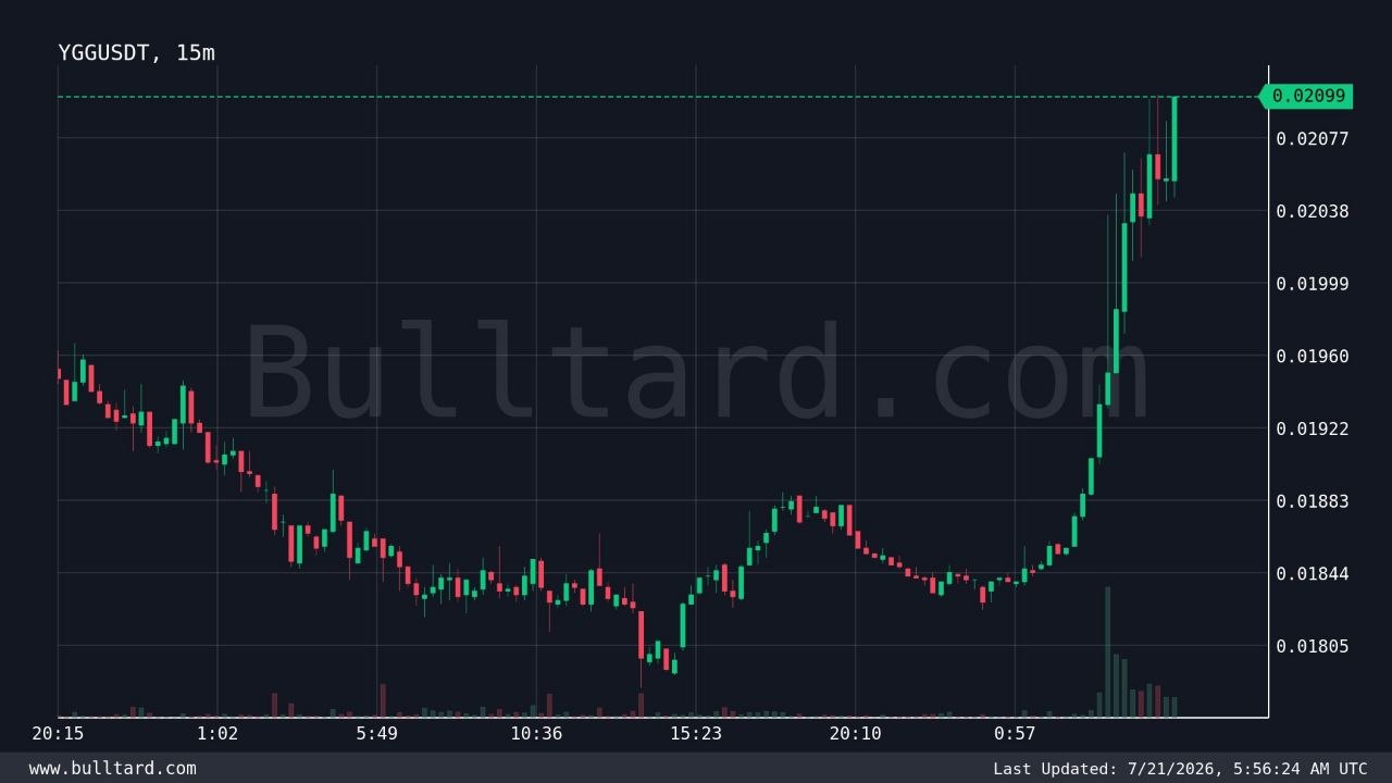 YGGUSDT LONG signal screenshot by Binance Spot & FutuRes Signals 🐋