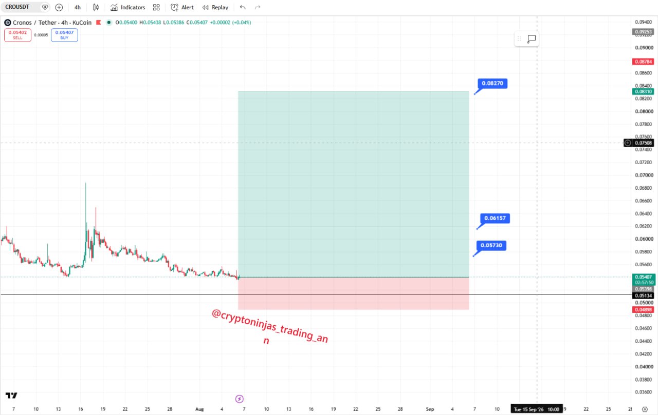 CROUSDT LONG signal screenshot by Crypto Ninjas Trading 🥷🏿