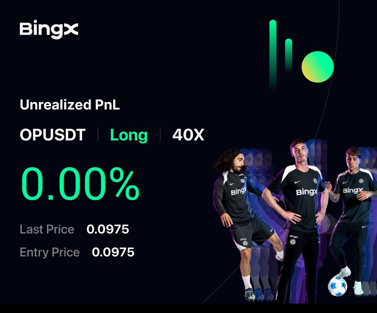 OPUSDT LONG signal screenshot by IN CRYPTO WE TRUST