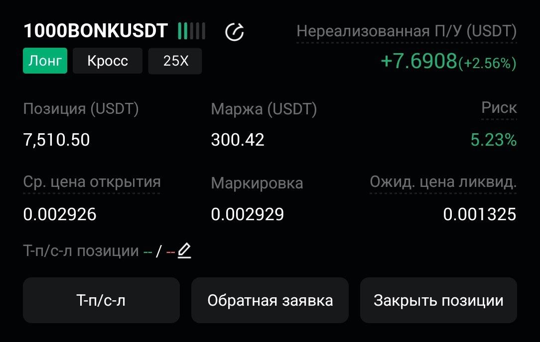 1000BONKUSDT LONG signal screenshot by CryptoX | ProTrading