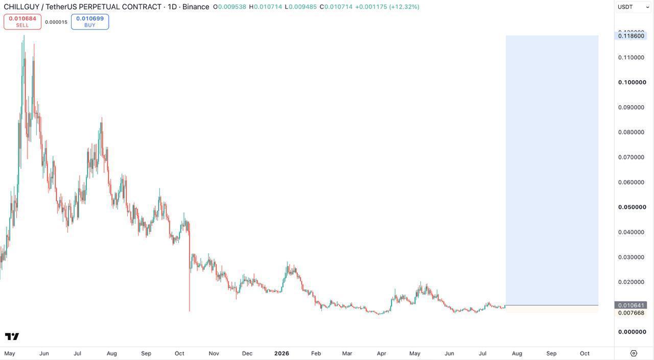 CHILLGUYUSDT LONG signal screenshot by Fed Russian Insiders