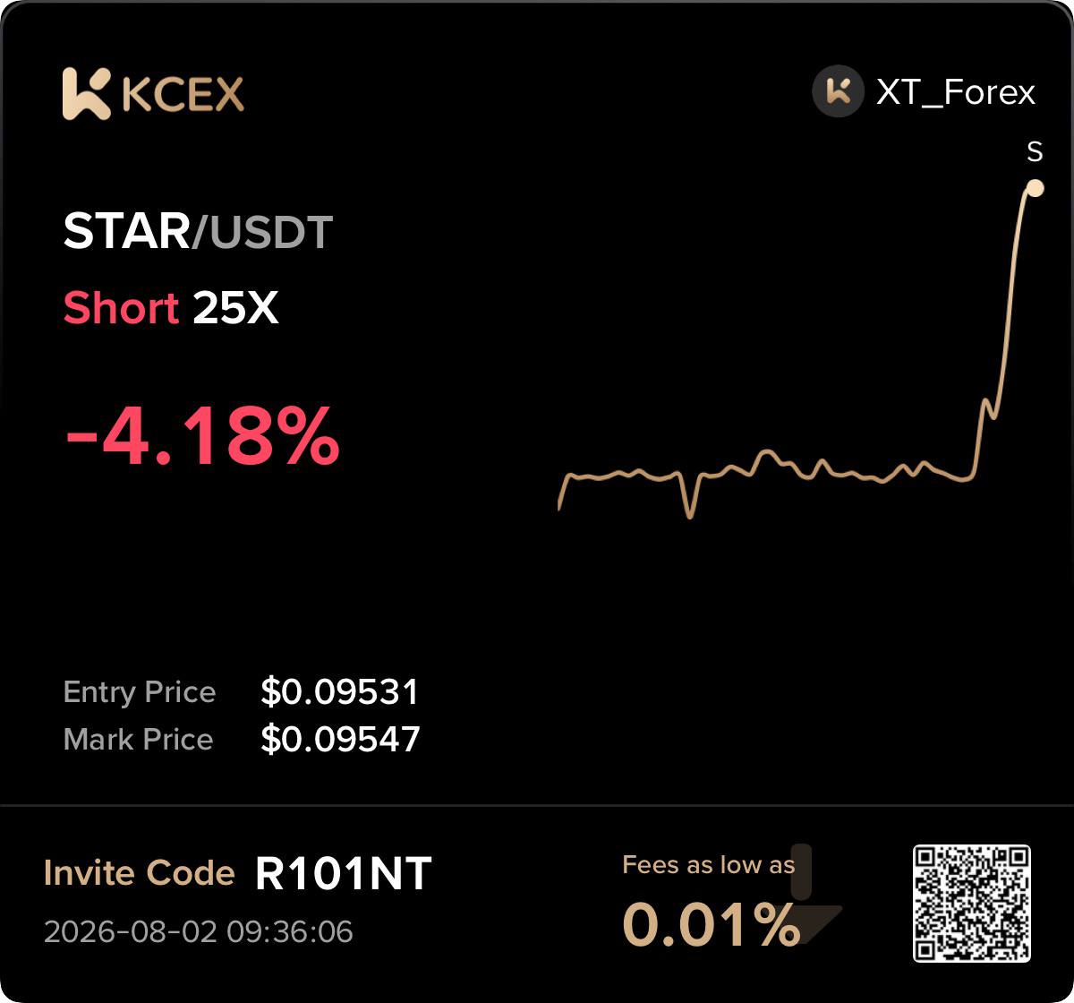 STARUSDT SHORT signal screenshot by Meme Hunter- سیگنال رایگان