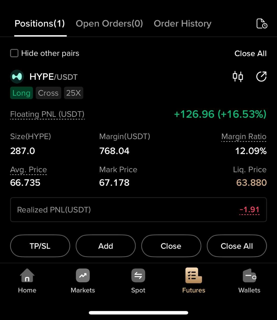 HYPEUSDT LONG signal screenshot by Javad Trade💰