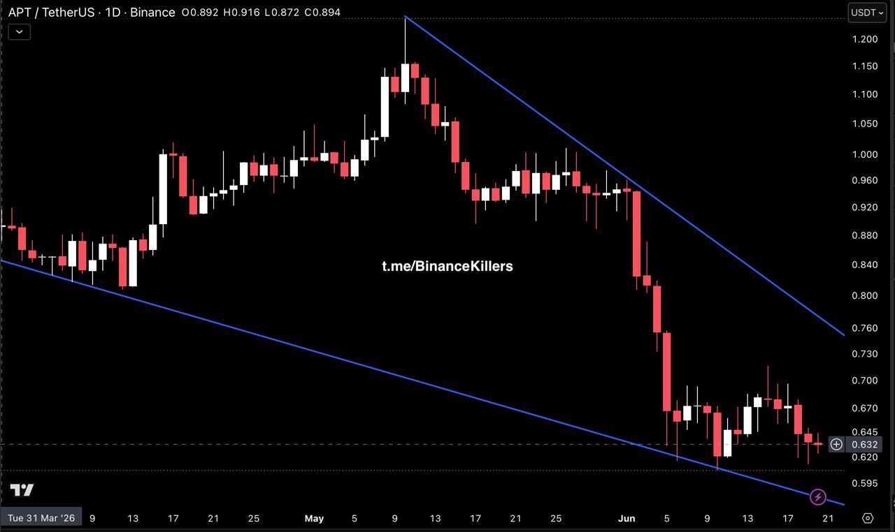 APTUSDT LONG signal screenshot by Binance Killers