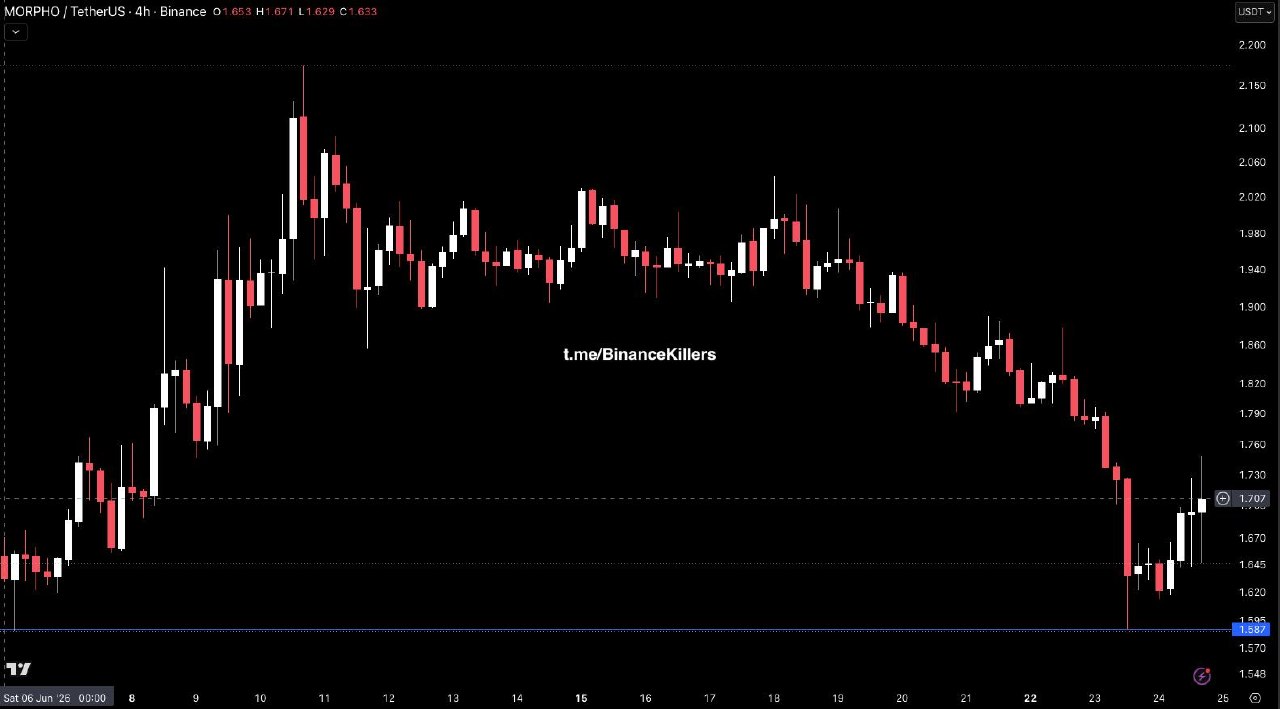 MORPHOUSDT LONG signal screenshot by Binance Killers