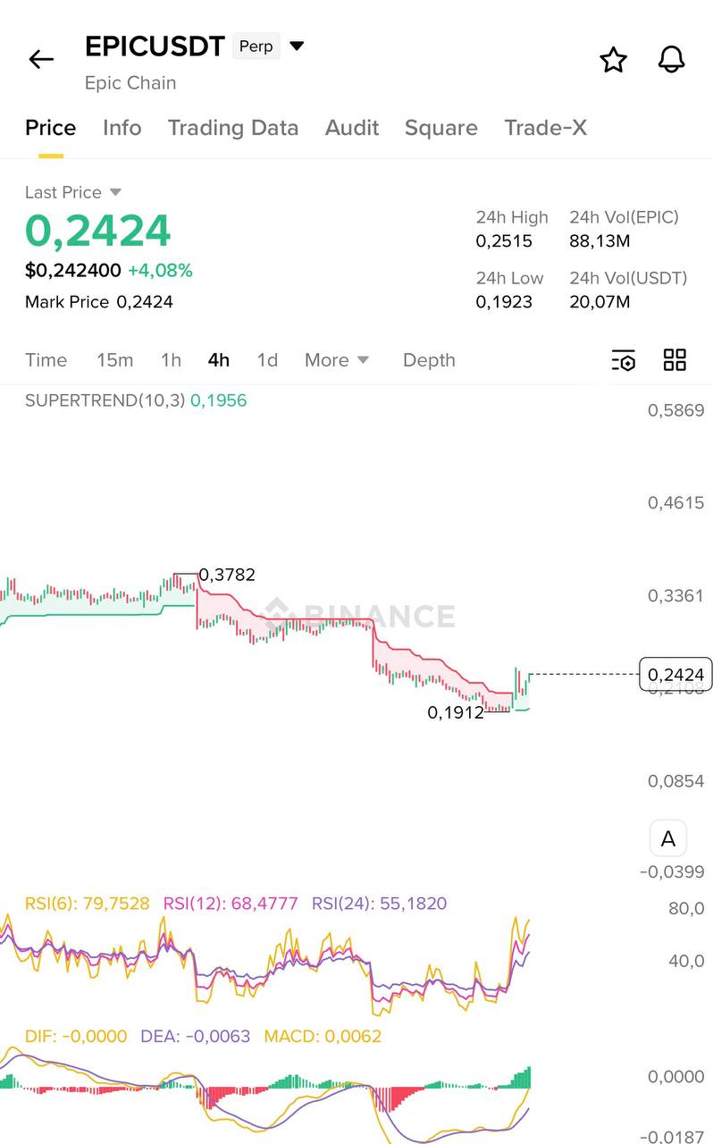 EPICUSDT LONG signal screenshot by Blockchain Usa Official ( Binance ) 🐋