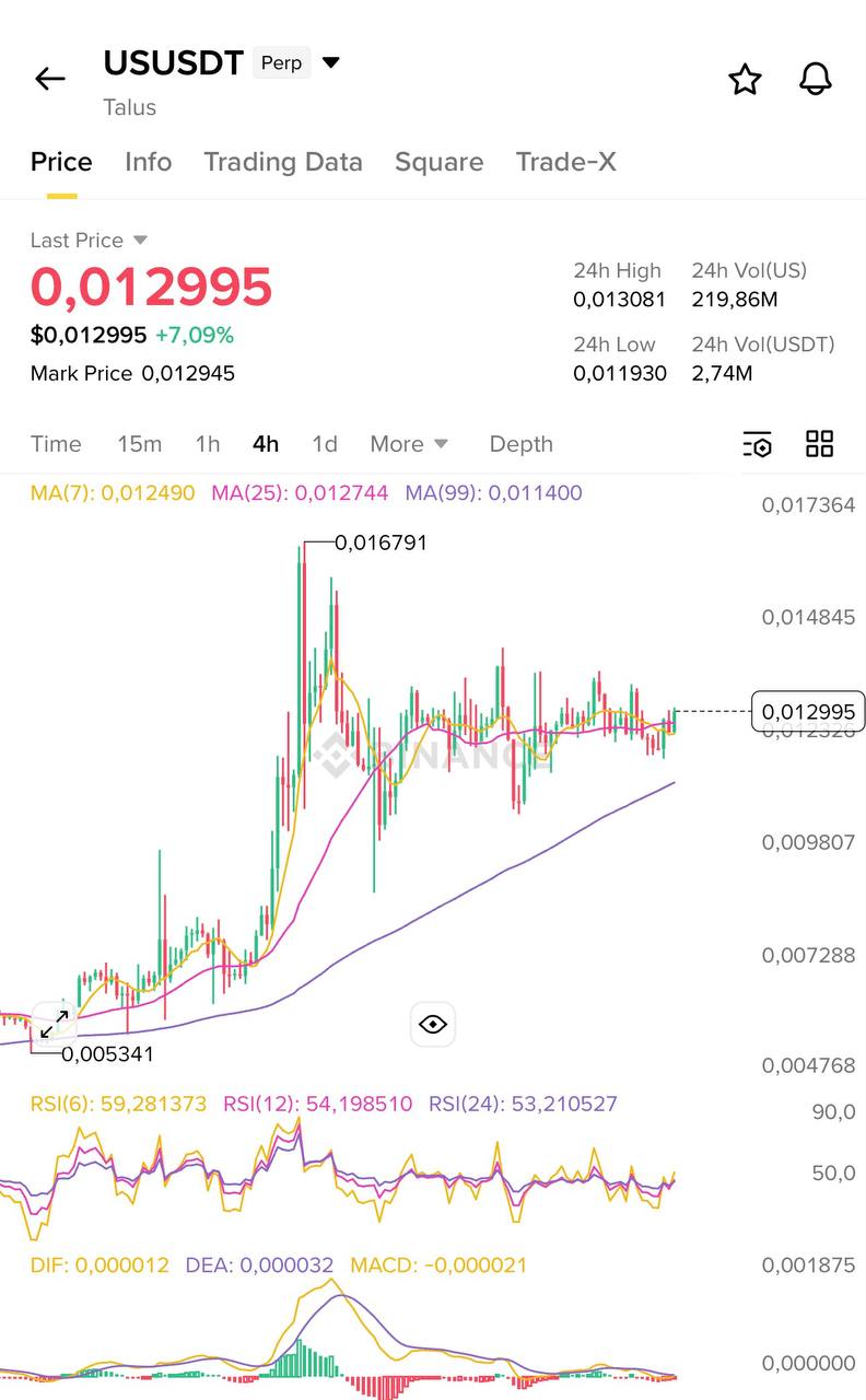 USUSDT LONG signal screenshot by Blockchain Usa Official ( Binance ) 🐋