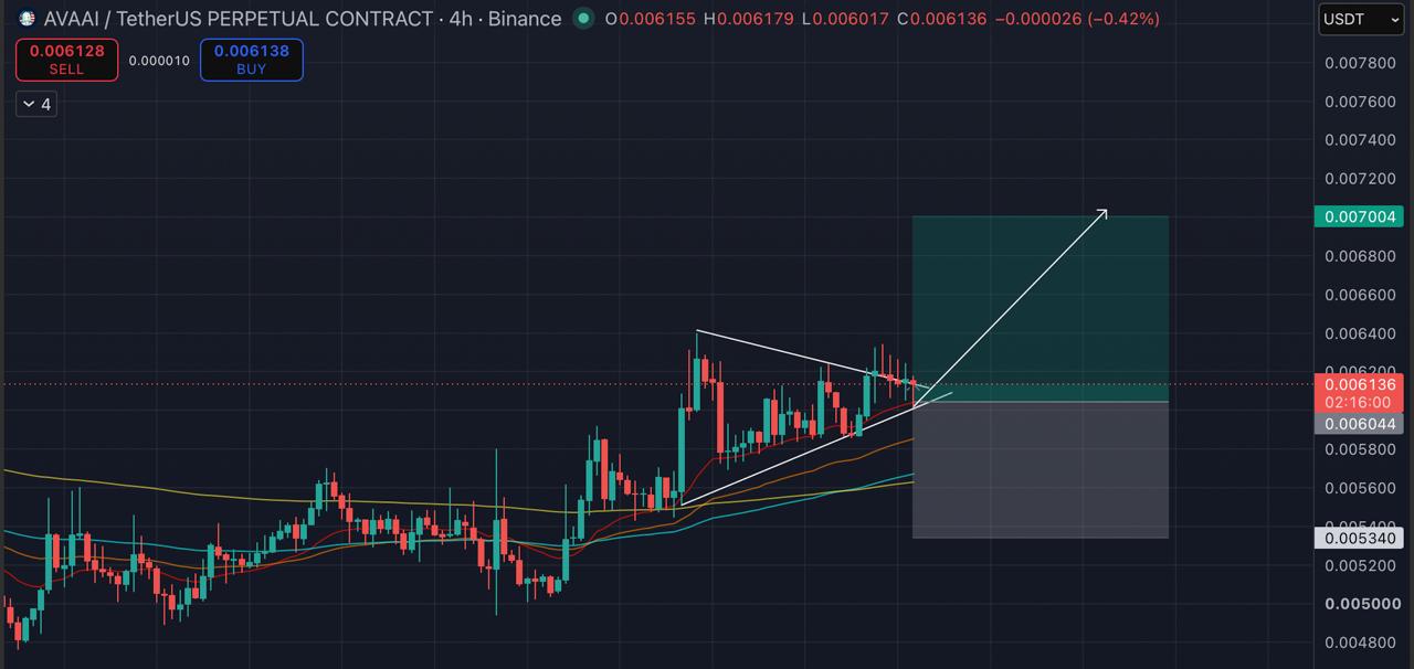 AVAAIUSDT LONG signal screenshot by Blockchain Usa Official ( Binance ) 🐋
