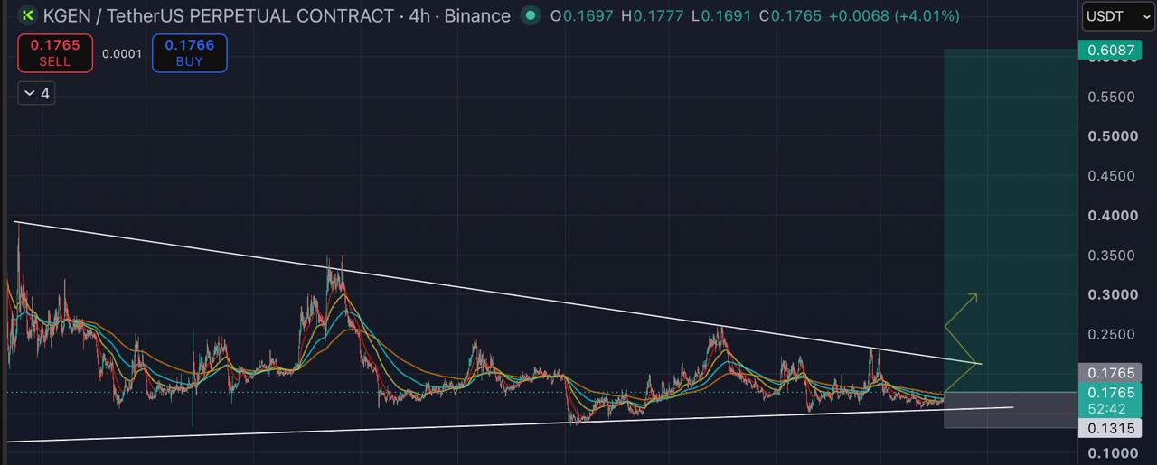 KGENUSDT LONG signal screenshot by Blockchain Usa Official ( Binance ) 🐋