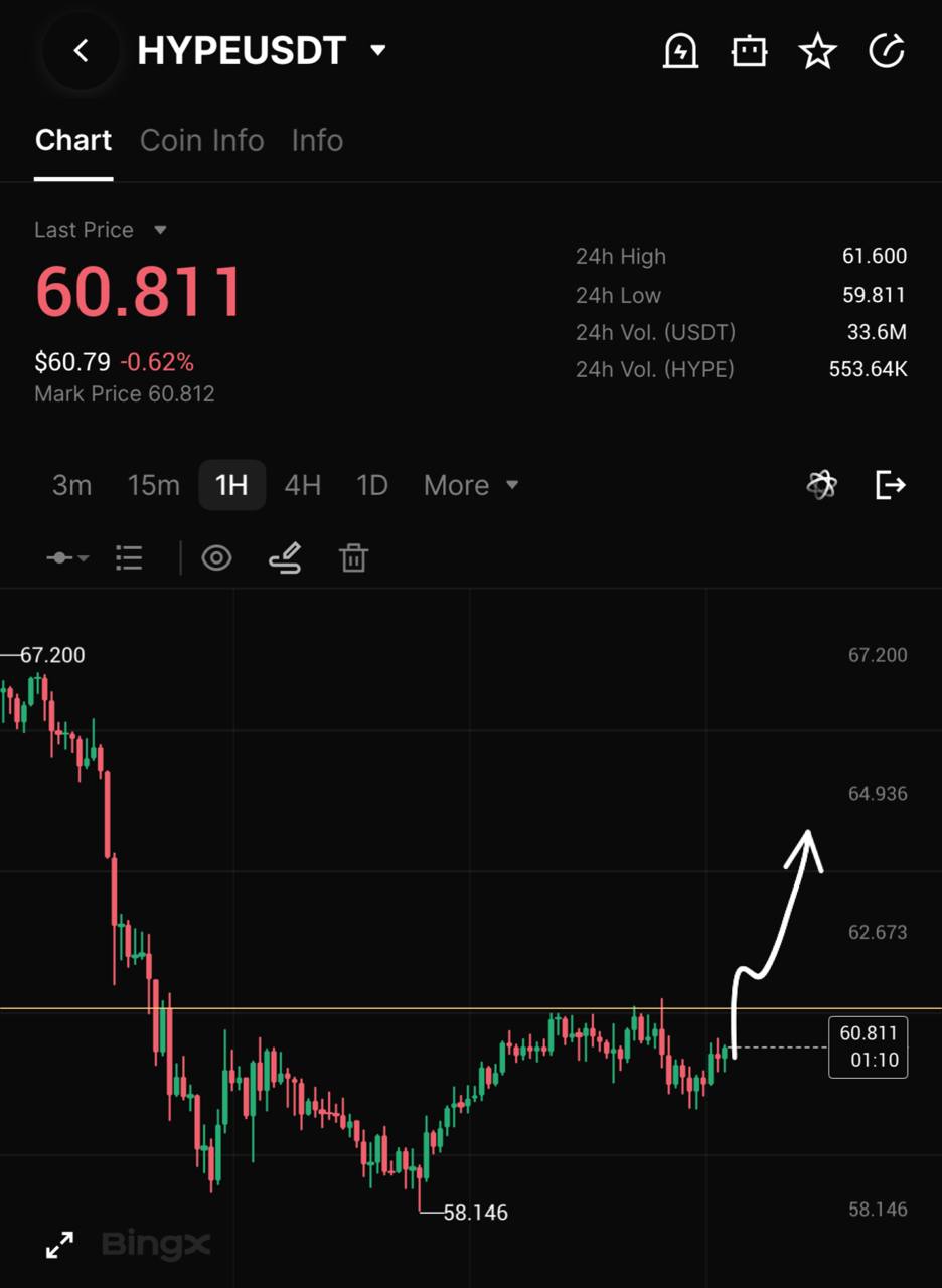 HYPEUSDT LONG signal screenshot by INVEST ZONE | Khairullin Ruslan