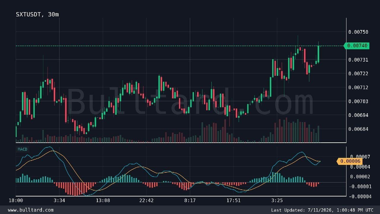 SXTUSDT LONG signal screenshot by Binance Spot & FutuRes Signals 🐋