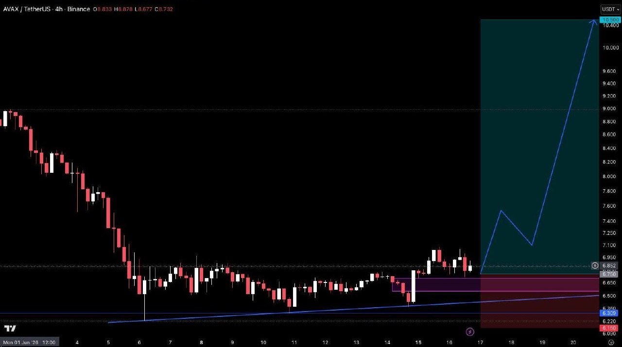 AVAXUSDT LONG signal screenshot by Crypto Pirates Channel ®️