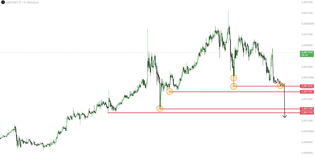 AKEUSDT LONG signal screenshot by Trader signals RU