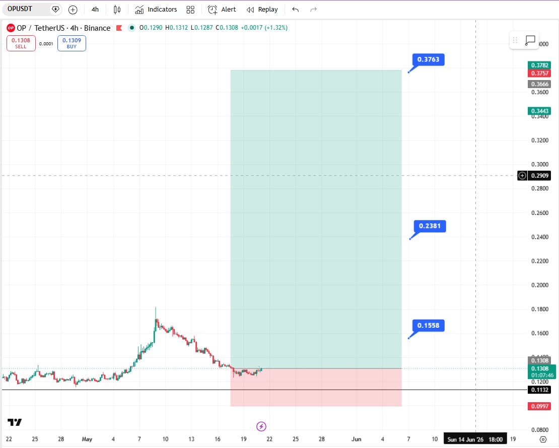 OPUSDT LONG signal screenshot by Crypto Ninjas Trading 🥷🏿
