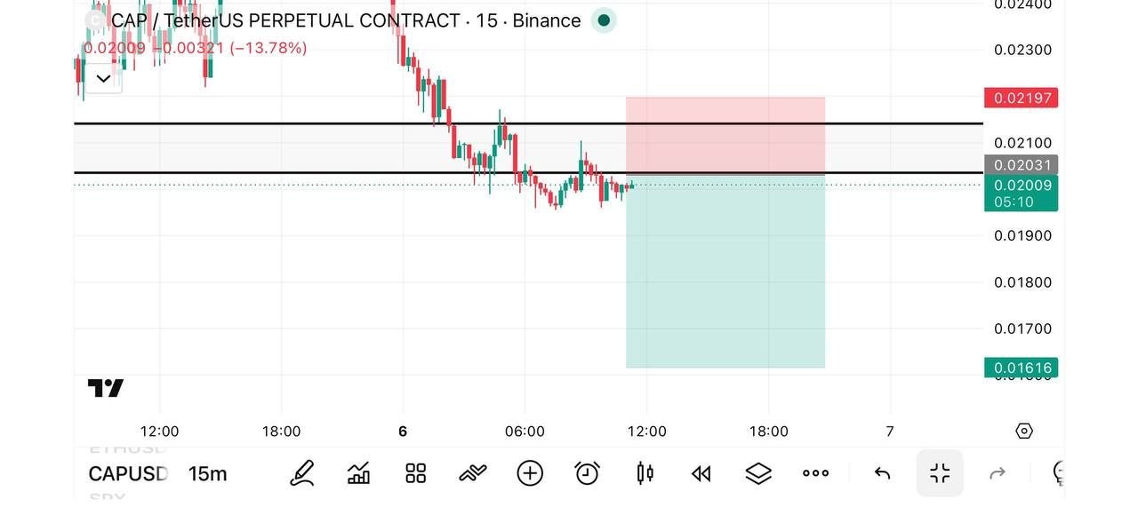 CAPUSDT SHORT signal screenshot by Fat pig signalso