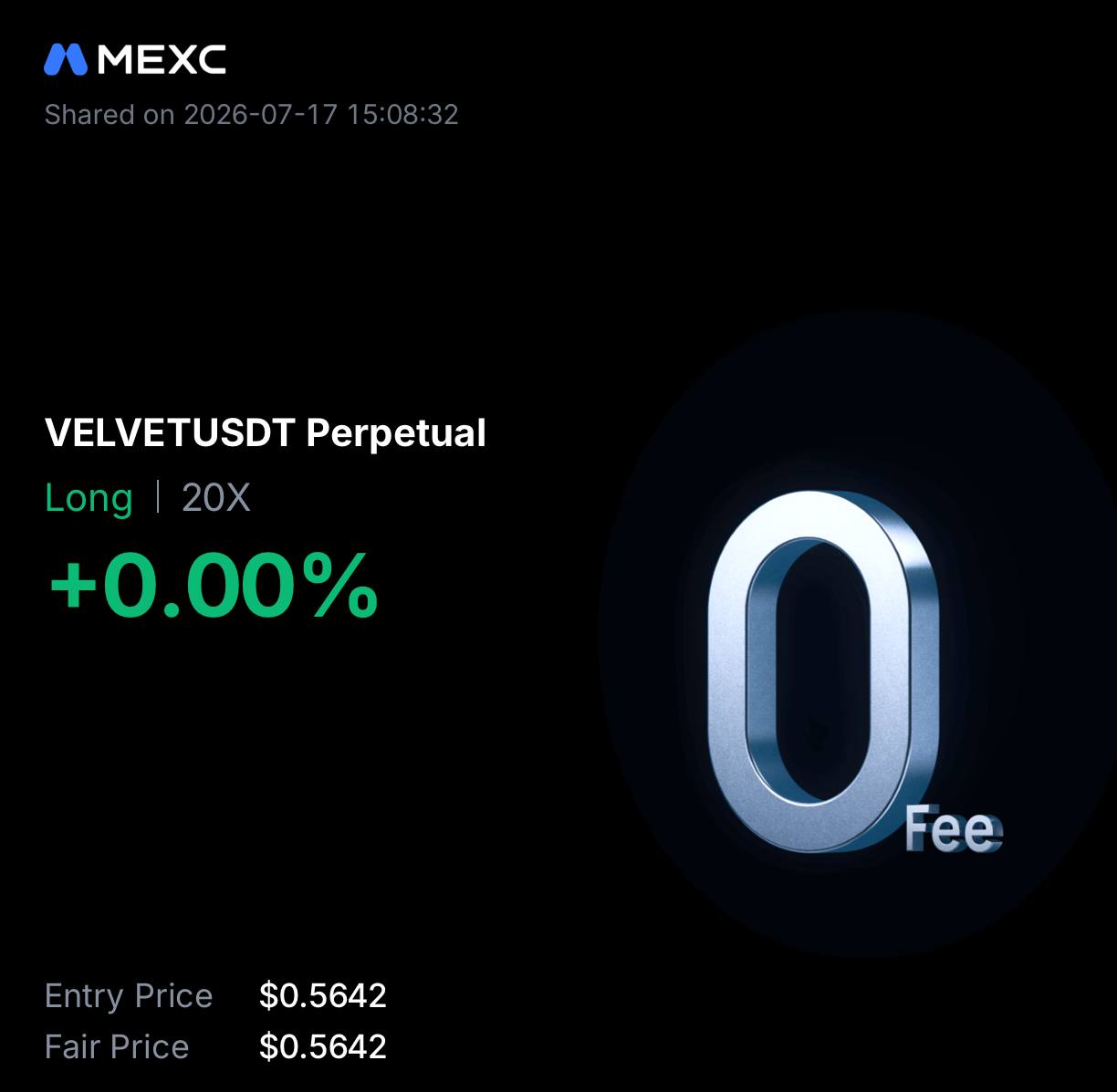 VELVETUSDT LONG signal screenshot by INVEX GROUP