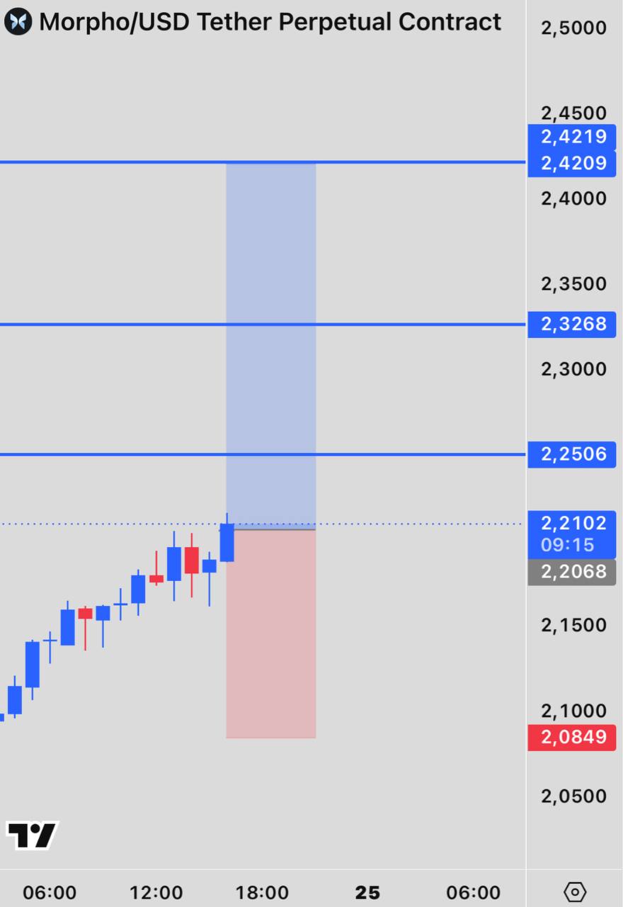 MORPHOUSDT LONG signal screenshot by INVEX GROUP