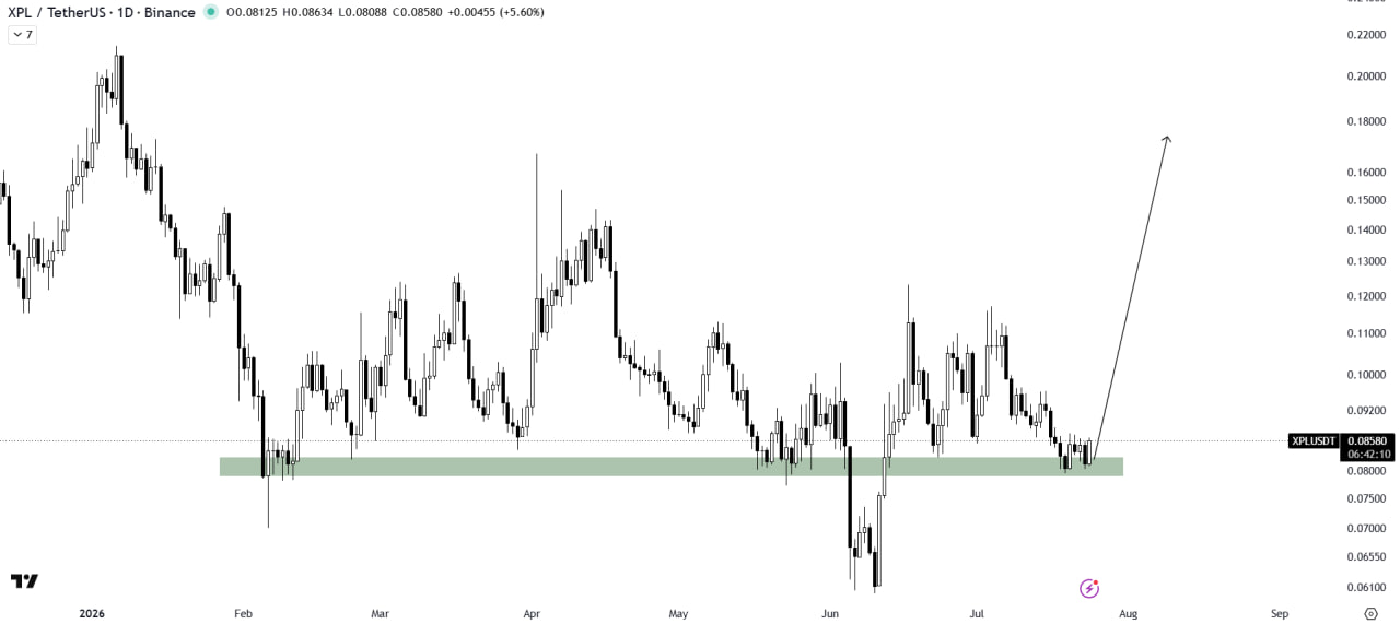 XPLUSDT LONG signal screenshot by The Crypto Express